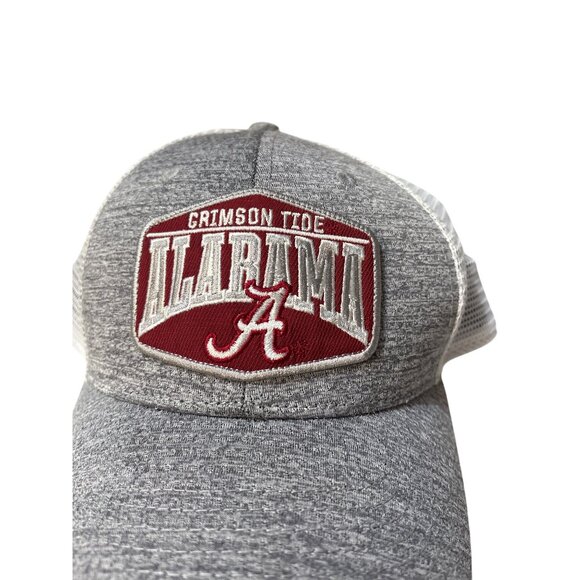 Alabama Crimson Tide Fan Favorite Snapback Hat Gray/White Mesh Adjustable - Picture 2 of 5